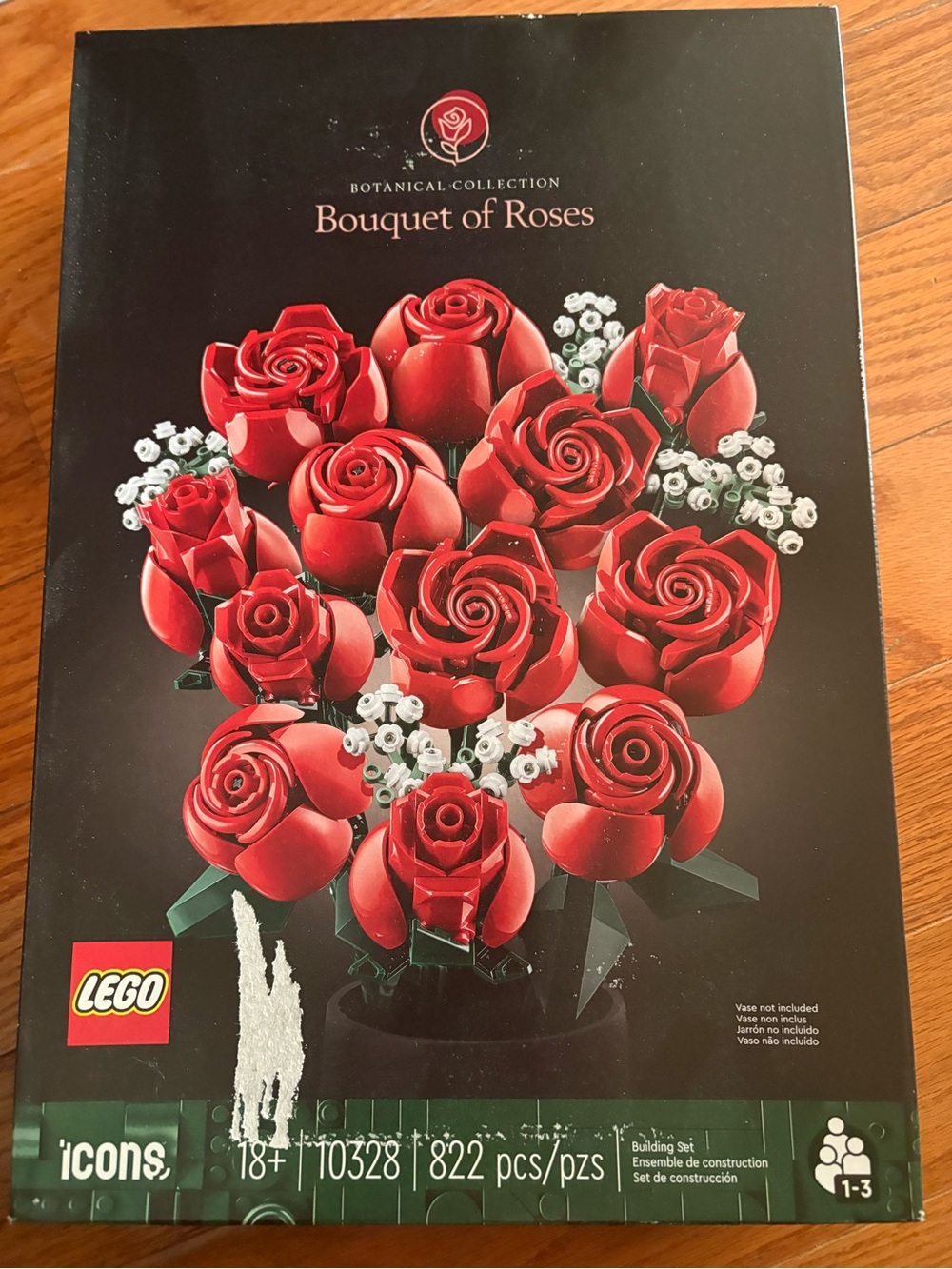 Lego Red Rose Bouquet with White Accents - Botanical Collection
